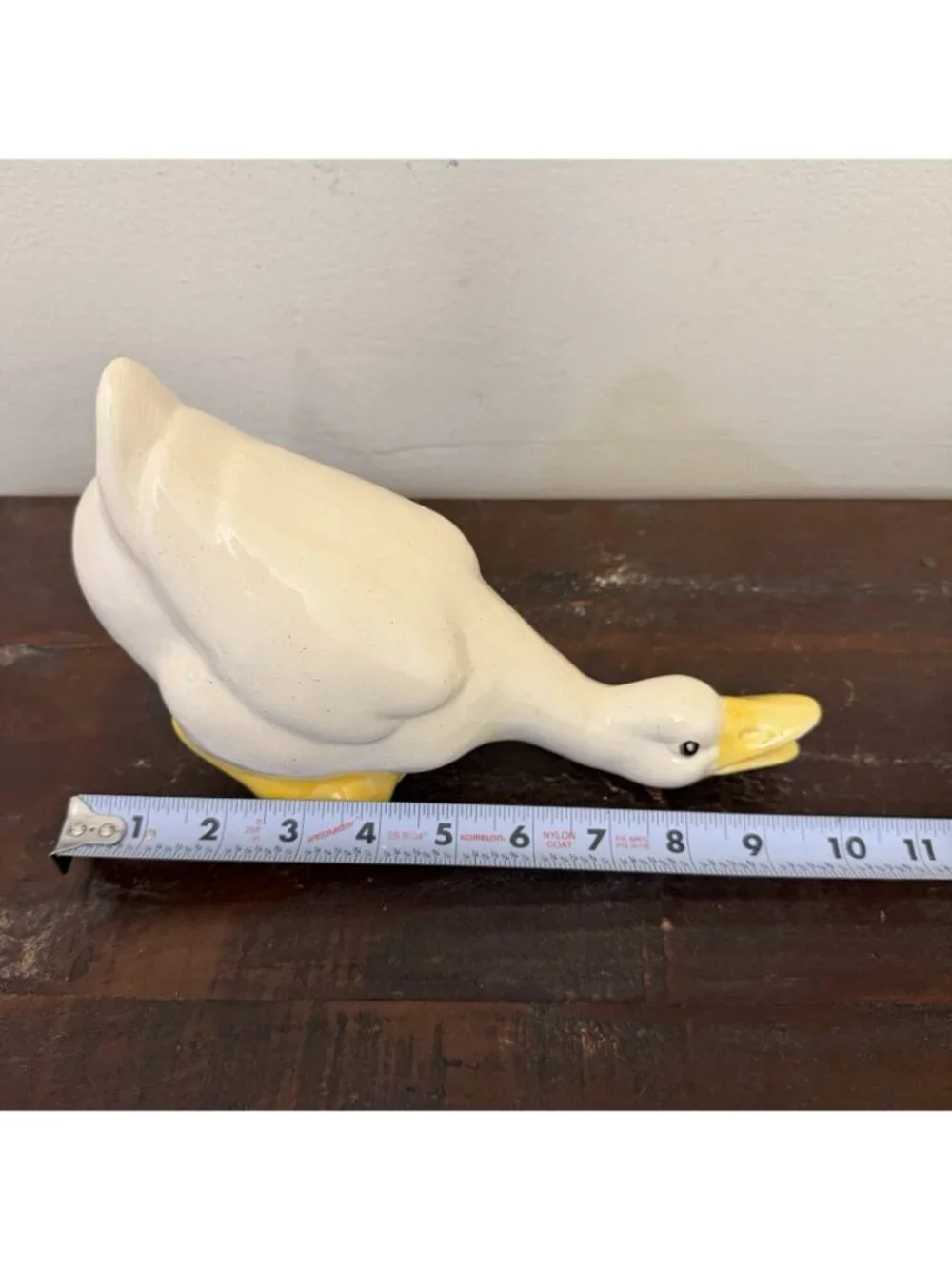 Pair Ceramic Duck Goose Figures Cottagecore Grandmacore Country Farm Decor